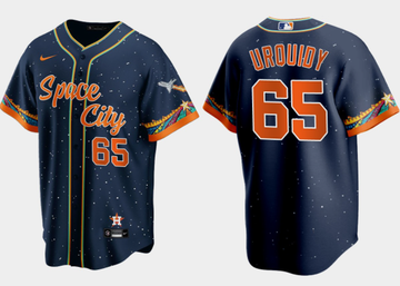 Jose Urquidy Houston Astros navy City Connect jersey