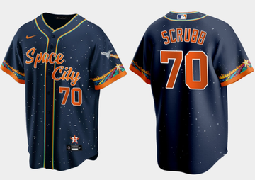 Andre Scrubb Houston Astros navy City Connect jersey