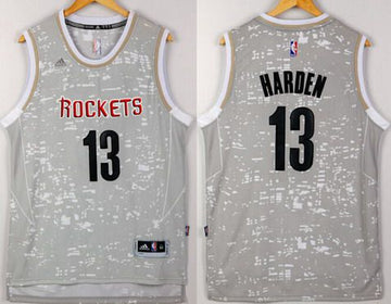 James Harden Adidas Houston Rockets gray jersey