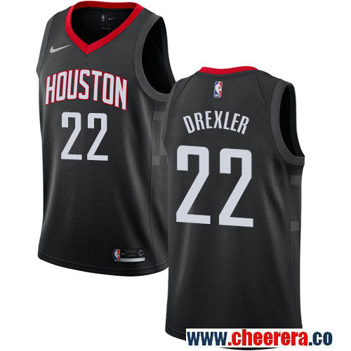 Clyde Drexler Houston Rockets black jersey