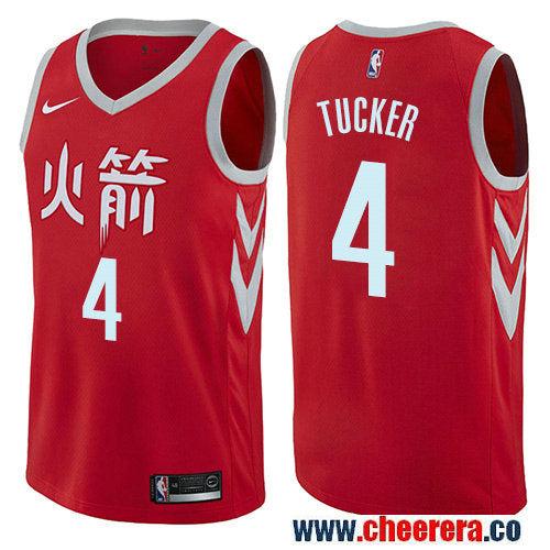 PJ Tucker Houston Rockets red jersey
