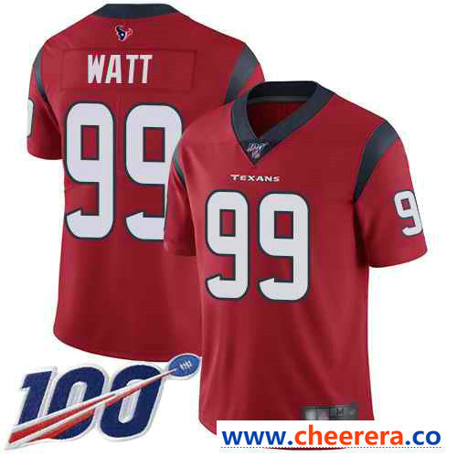 J.J. Watt Houston Texans red Vapor jersey