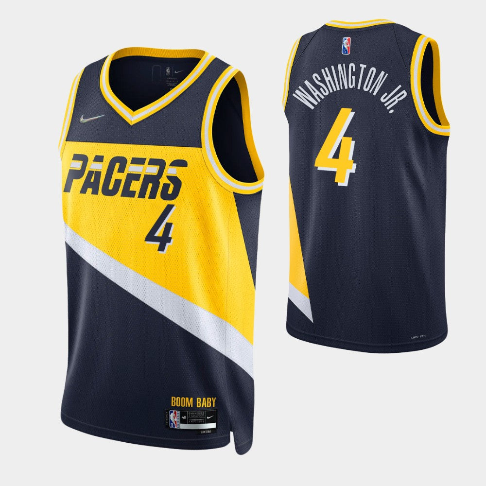 Washington Jr Indiana Pacers navy jersey