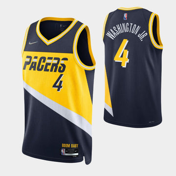 Washington Jr Indiana Pacers navy jersey