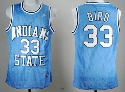 Larry Bird Indiana State Sycamores blue jersey