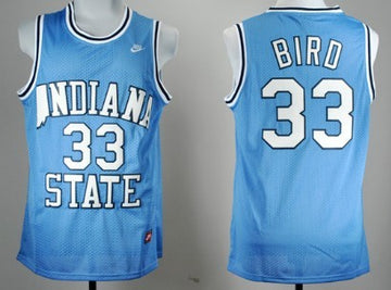 Larry Bird Indiana State Sycamores blue jersey
