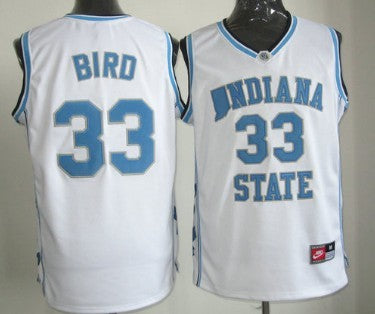 Larry Bird Indiana State Sycamores white Authentic jersey