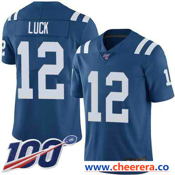 Andrew Luck Indianapolis Colts royal Vapor jersey