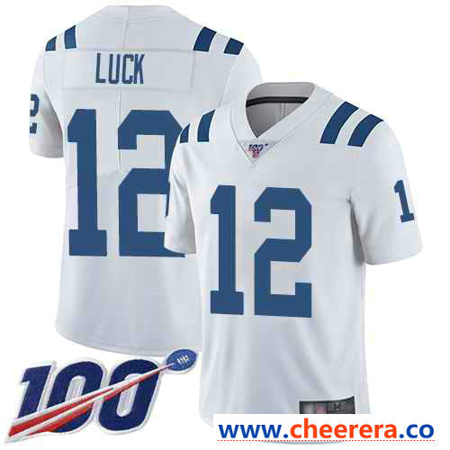 Andrew Luck Indianapolis Colts white Vapor jersey