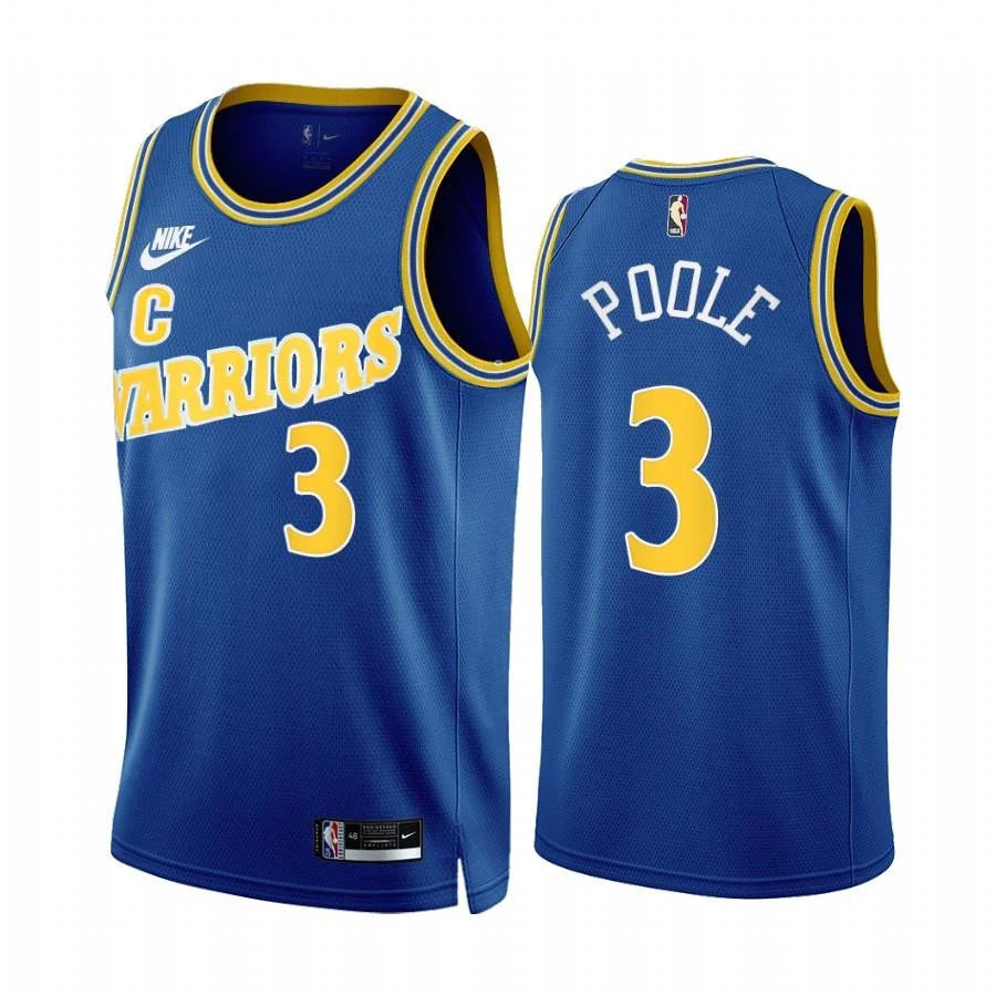 Jordan Poole Golden State Warriors royal Classic jersey