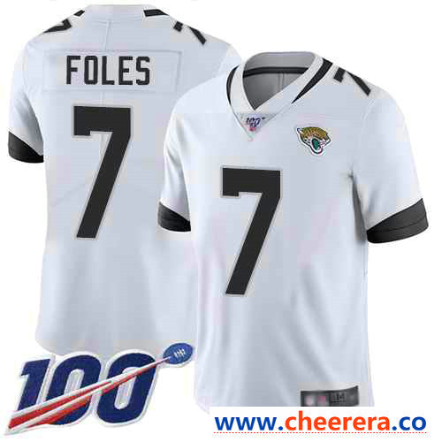 Nick Foles Jacksonville Jaguars white Vapor jersey