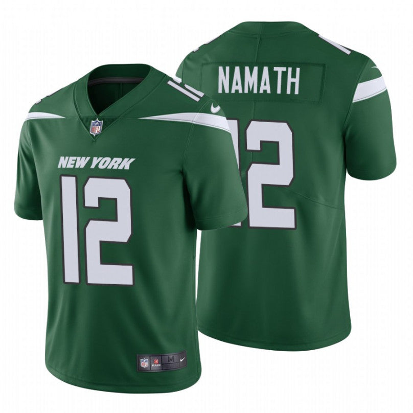 Joe Namath New York Jets green Vapor jersey