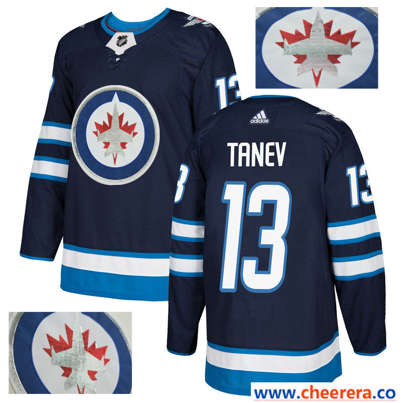 NHL Brandon Tanev Winnipeg Jets navy jersey