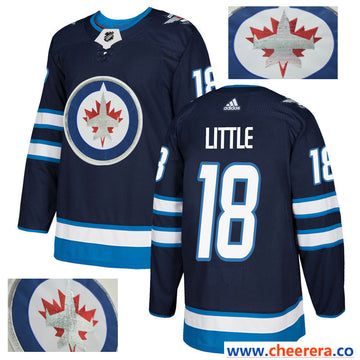 NHL Bryan Little Winnipeg Jets navy jersey
