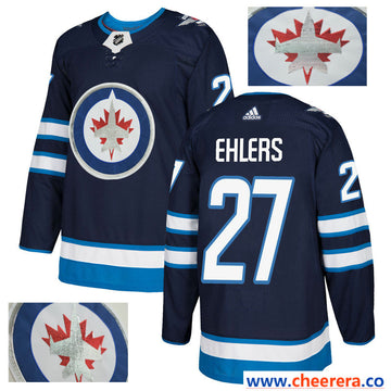 NHL Nikolaj Ehlers Winnipeg Jets navy jersey