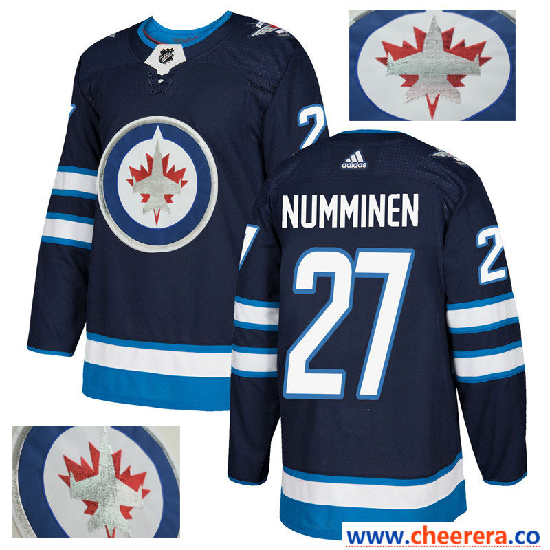 NHL Teppo Numminen Winnipeg Jets navy jersey