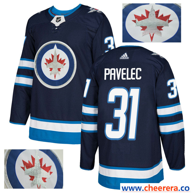 NHL Ondrej Pavelec Winnipeg Jets navy jersey