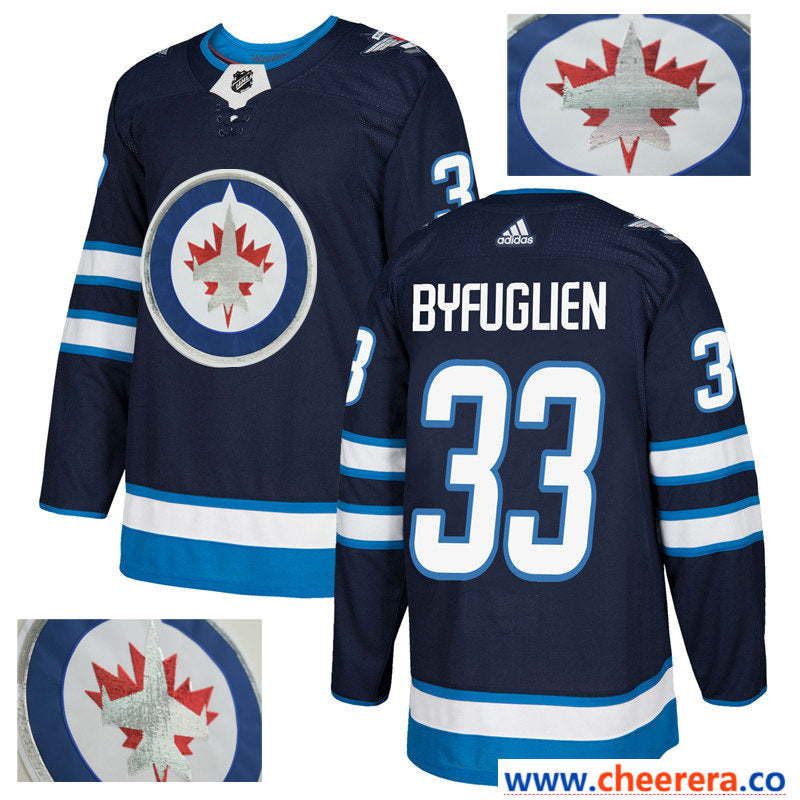 NHL Dustin Byfuglien Winnipeg Jets navy jersey
