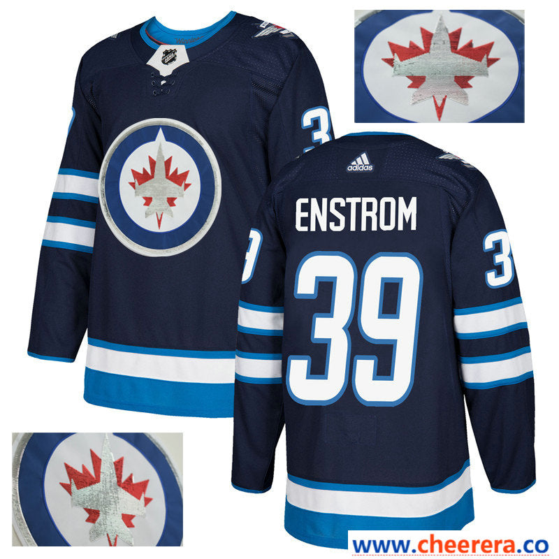 NHL Tobias Enstrom Winnipeg Jets navy jersey