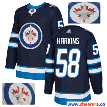 NHL Jansen Harkins Winnipeg Jets navy jersey