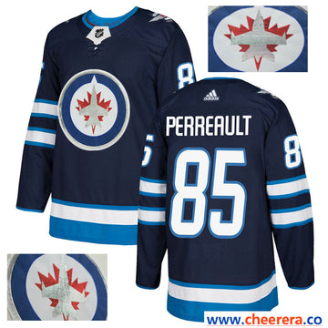 NHL Mathieu Perreault Winnipeg Jets navy jersey