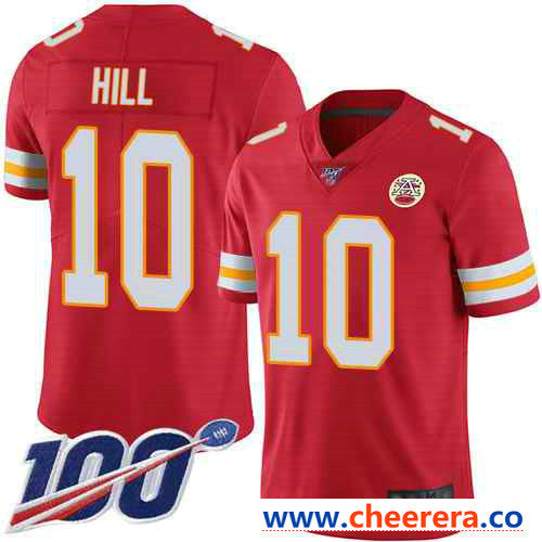 Tyreek Hill Kansas City Chiefs red Vapor jersey