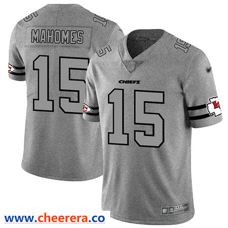 Patrick Mahomes Kansas City Chiefs gray Limited jersey