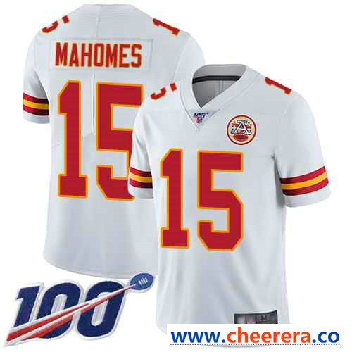 Patrick Mahomes Kansas City Chiefs white Vapor jersey