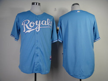 MLB Blank Kansas City Royals blue jersey