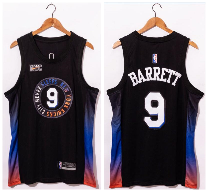 R.J. Barrett New York Knicks black jersey
