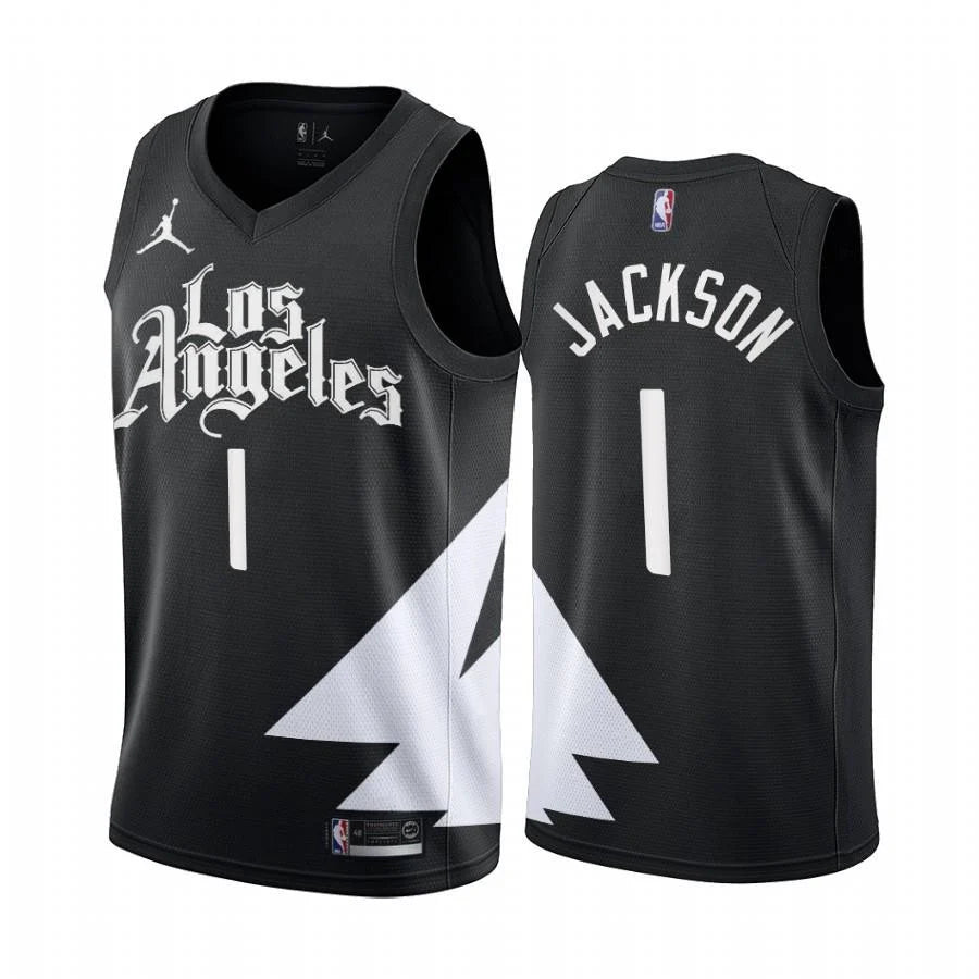Reggie Jackson Los Angeles Clippers black jersey