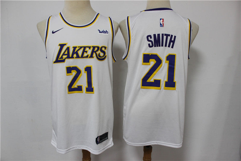 J.R. Smith Los Angeles Lakers white jersey