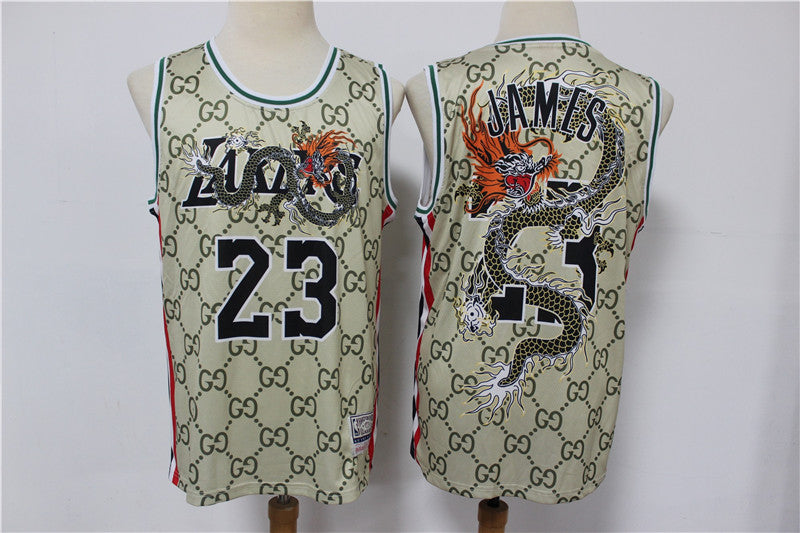 Lebron James Los Angeles Lakers gray jersey