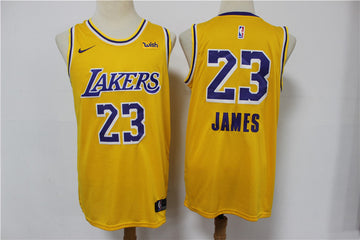 Lebron James Los Angeles Lakers yellow jersey