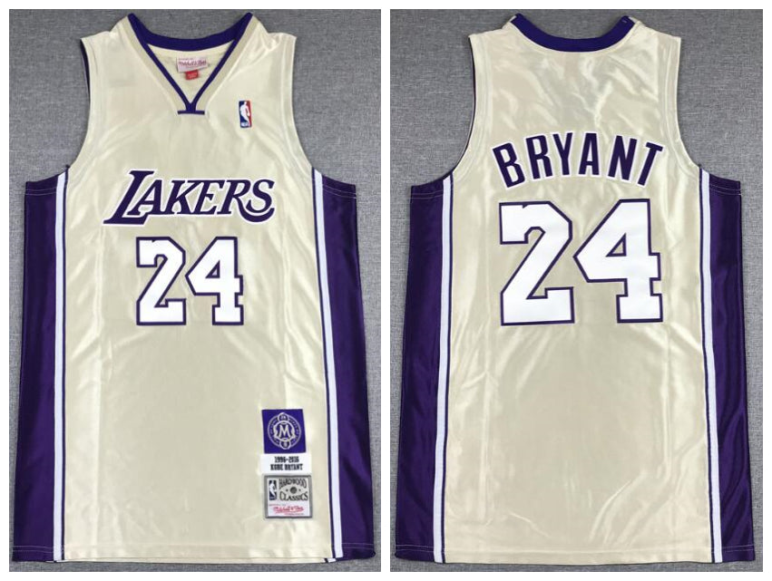 Kobe Bryant Los Angeles Lakers gold jersey