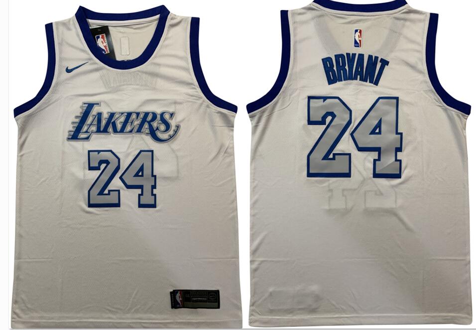 Kobe Bryant Los Angeles Lakers white jersey