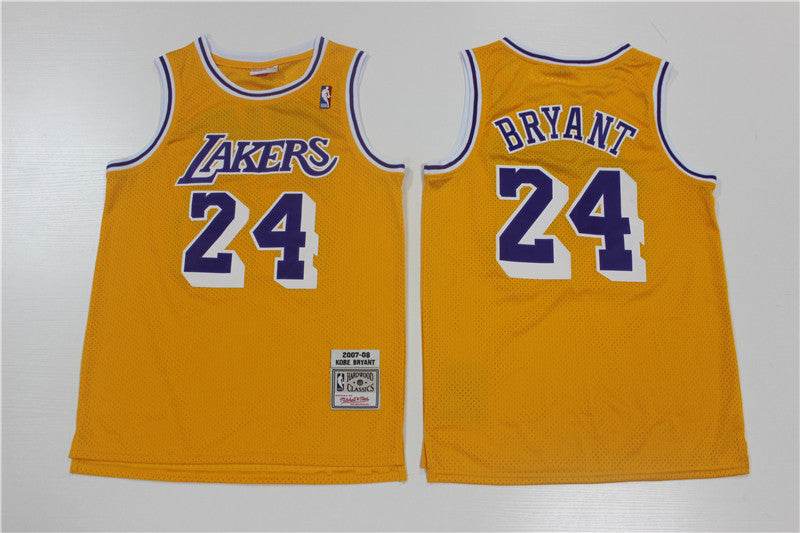 Kobe Bryant Los Angeles Lakers yellow jersey