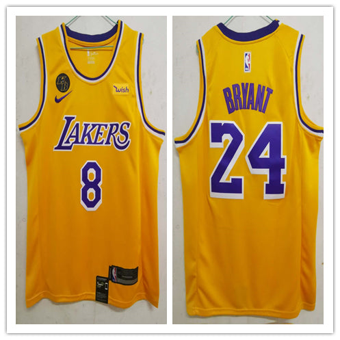 Kobe Bryant Los Angeles Lakers yellow jersey