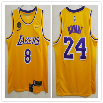 Kobe Bryant Los Angeles Lakers yellow jersey