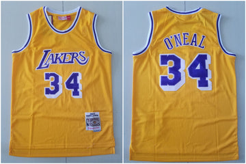 Shaquille O'Neal Los Angeles Lakers yellow jersey