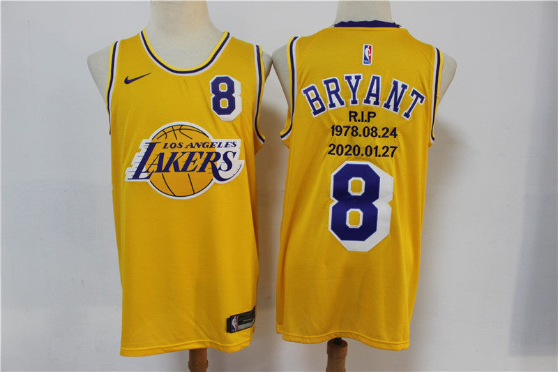 Kobe Bryant Los Angeles Lakers yellow Fashion jersey