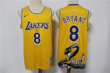 Kobe Bryant Los Angeles Lakers yellow Fashion jersey