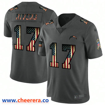 Philip Rivers Carbon Los Angeles Chargers black Limited jersey