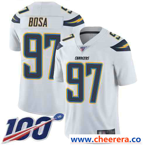 Joey Bosa Los Angeles Chargers white Vapor jersey