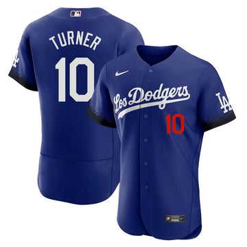 Justin Turner Los Angeles Dodgers royal City Connect jersey