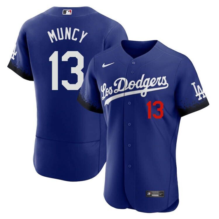 Max Muncy Los Angeles Dodgers royal City Connect jersey