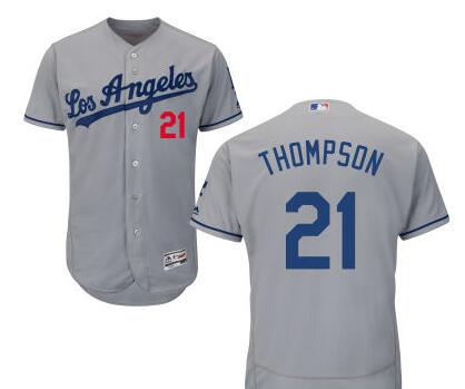 Trayce Thompson Los Angeles Dodgers gray jersey