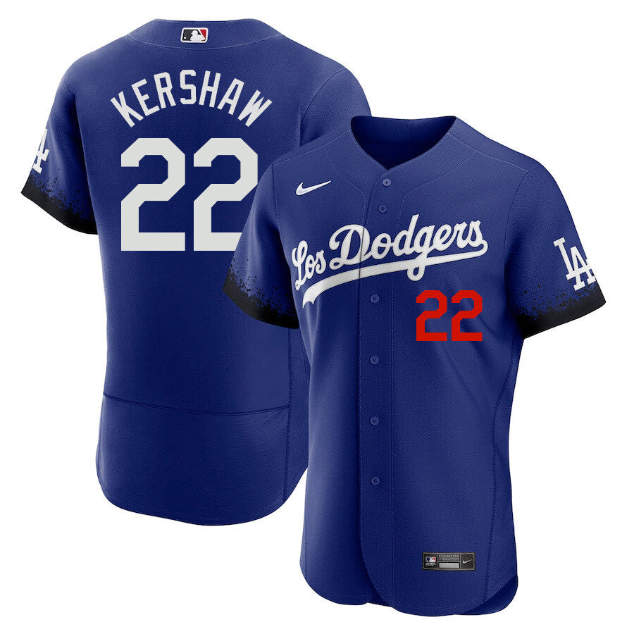Clayton Kershaw Los Angeles Dodgers royal City Connect jersey