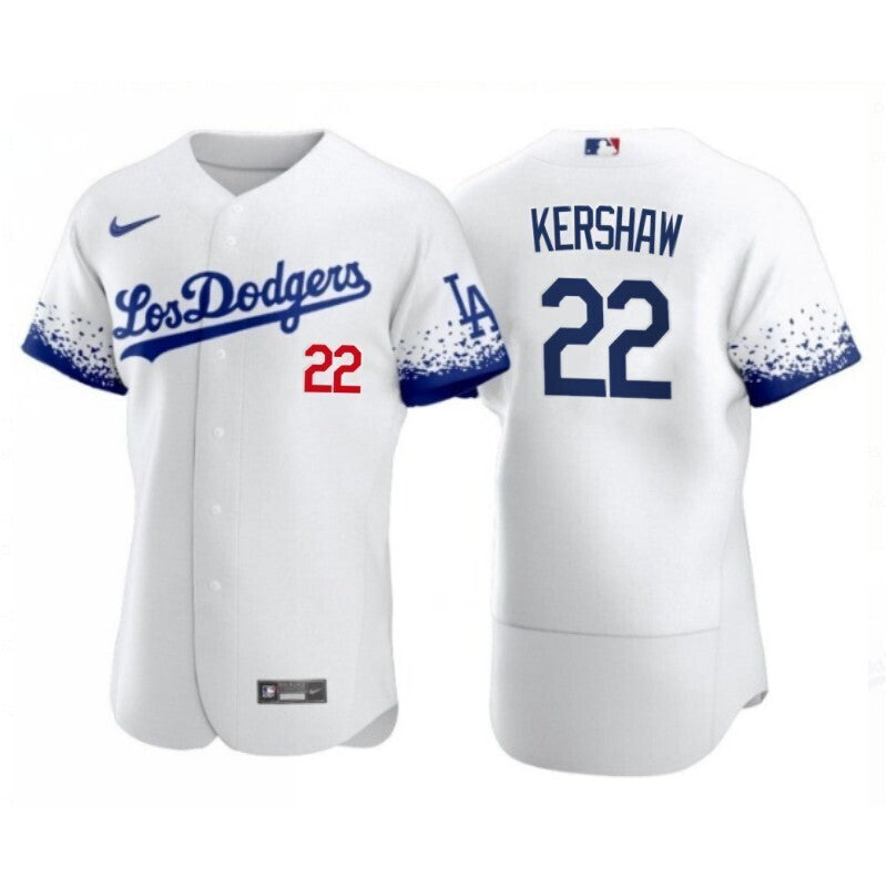 Clayton Kershaw Los Angeles Dodgers white City Connect jersey