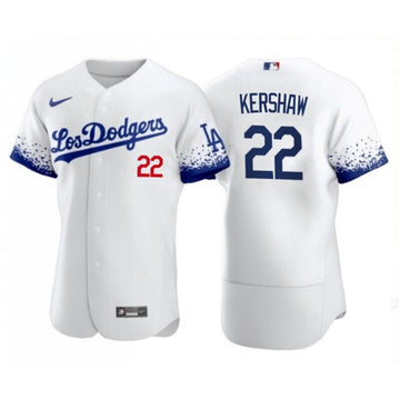 Clayton Kershaw Los Angeles Dodgers white City Connect jersey